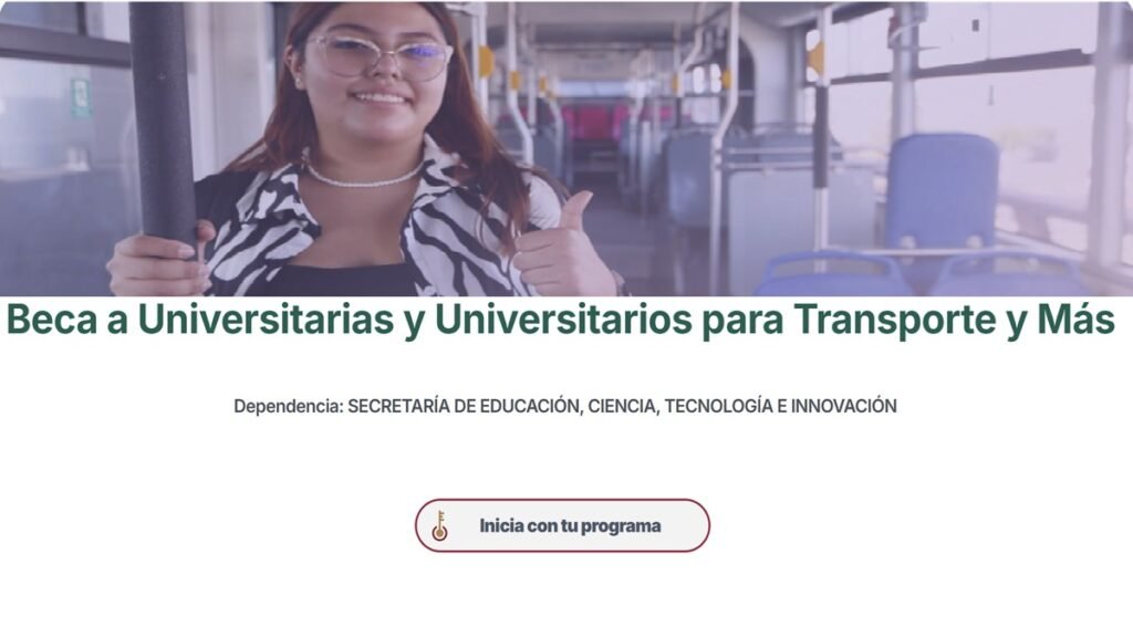 Beca de transporte universitaria CDMX